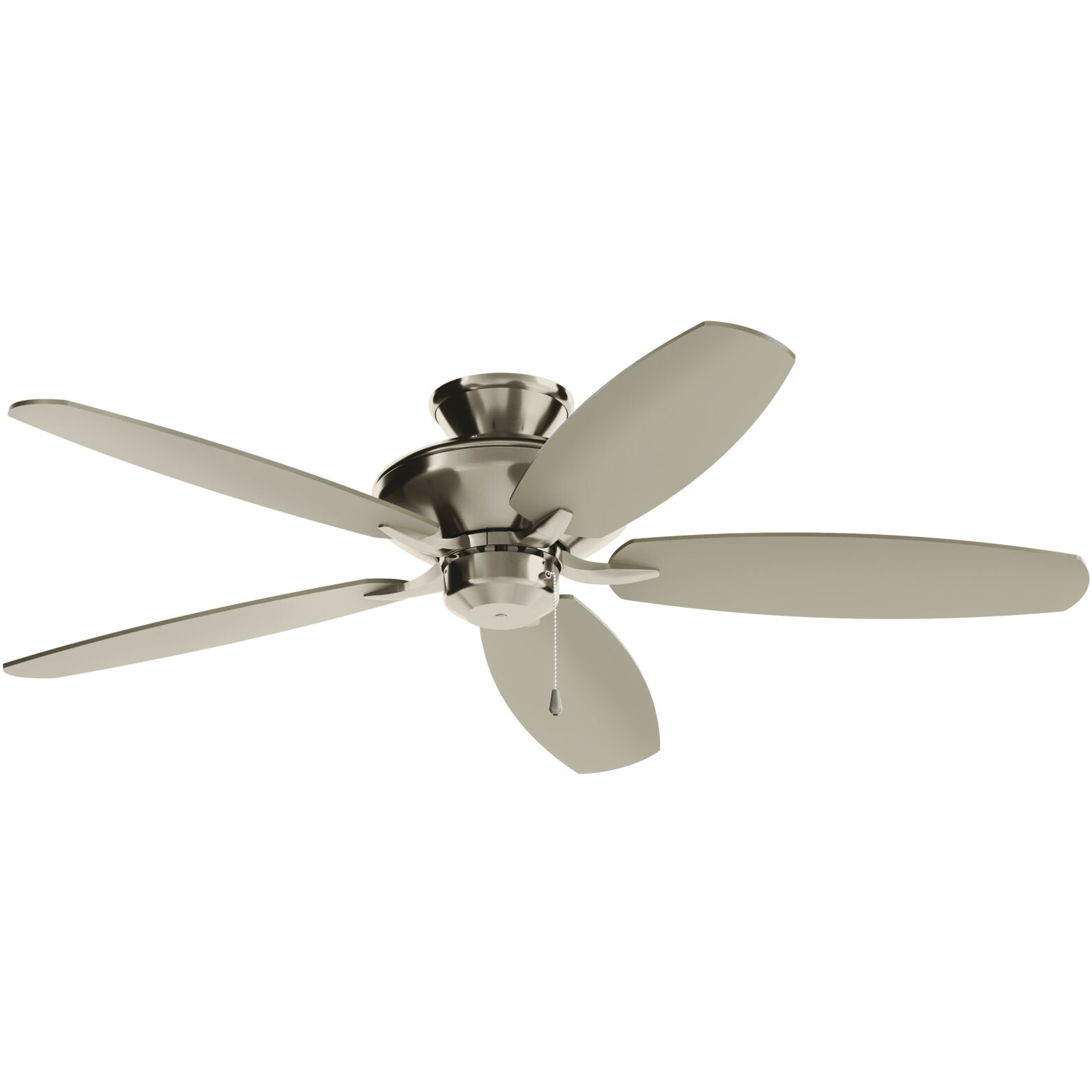 Renew 52 inch Brushed Stainless Steel with Silver Blades Ceiling Fan